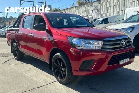 Red 2015 Toyota Hilux Dual Cab Utility SR