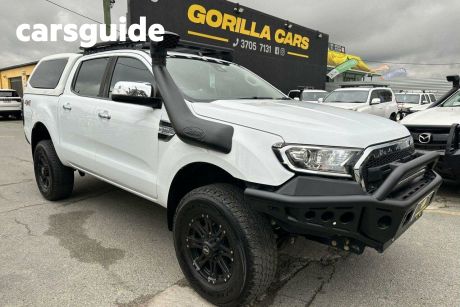 White 2017 Ford Ranger Ute Tray PX MkII XLT Utility Double Cab 4dr Man 6sp 4x4 3.2DT Jun