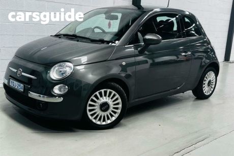 Grey 2013 Fiat 500 Hatchback Twin AIR Plus