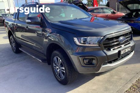 Grey 2021 Ford Ranger Double Cab Pick Up Wildtrak X 2.0 (4X4)