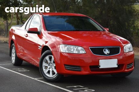 Red 2011 Holden Commodore Utility Omega