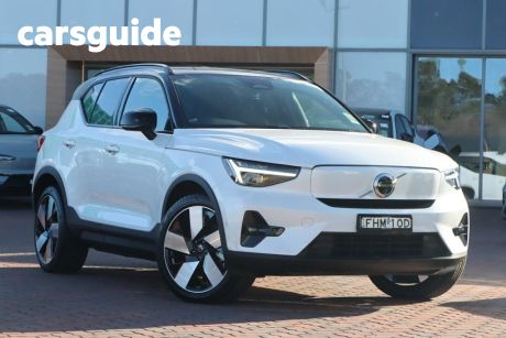 White 2024 Volvo XC40 Wagon Recharge Twin Pure Electric