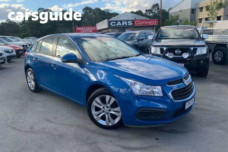 Blue 2015 Holden Cruze Hatchback Equipe