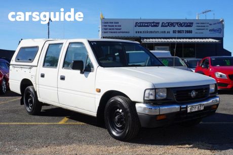 White 1996 Holden Rodeo Crew Cab Pickup LX
