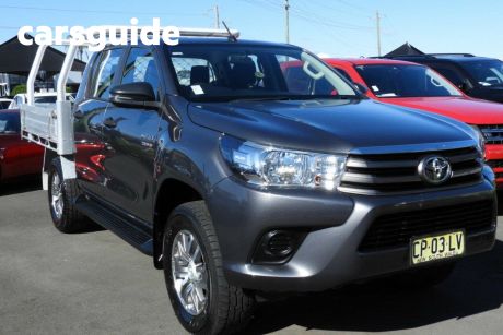 Grey 2018 Toyota Hilux Dual Cab Chassis SR (4X4)