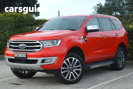 Red 2020 Ford Everest Wagon Titanium (4WD 7 Seat)