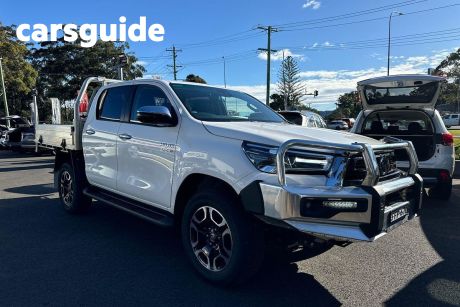 White 2023 Toyota Hilux Double Cab Chassis SR5 (4X4)