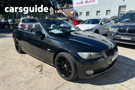 Black 2007 BMW 325I Convertible