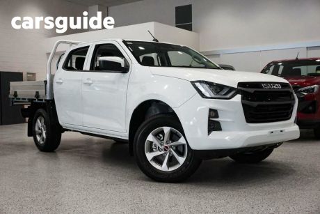 White 2023 Isuzu D-MAX Crew Cab Chassis LS-M (4X4)