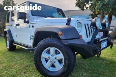 White 2007 Jeep Wrangler Softtop Unlimited Sport (4X4)