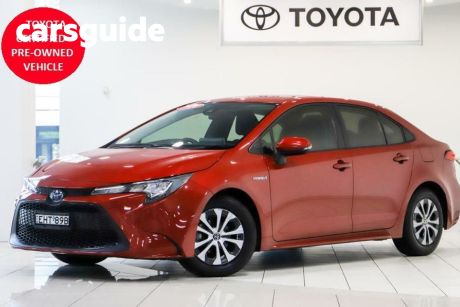 Red 2020 Toyota Corolla Sedan Ascent Sport (hybrid)