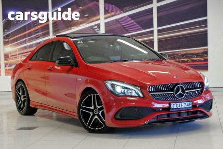 Red 2018 Mercedes-Benz CLA250 Coupe Sport 4Matic