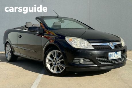 Black 2008 Holden Astra Convertible Twin TOP