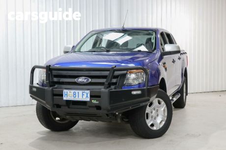 Blue 2014 Ford Ranger Dual Cab Utility XLS 3.2 (4X4)