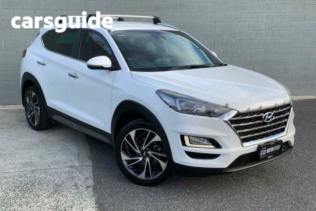 White 2018 Hyundai Tucson Wagon Elite (awd)