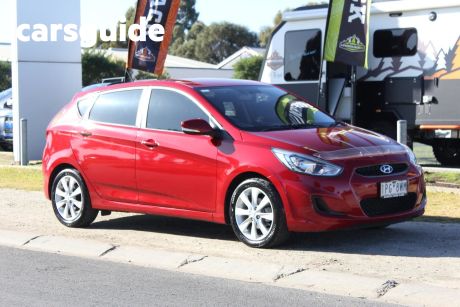 Red 2019 Hyundai Accent Hatchback Sport