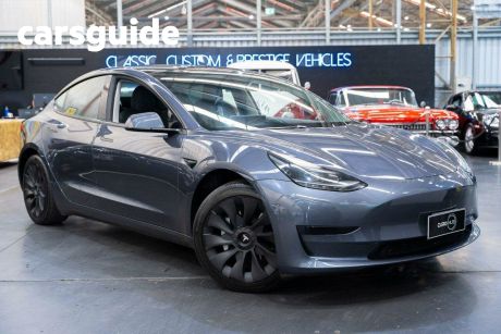 Grey 2021 Tesla Model 3 Sedan Standard Range Plus RWD