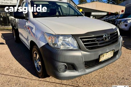 White 2013 Toyota Hilux Cab Chassis Workmate