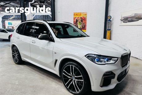 White 2019 BMW X5 Wagon M50D (5 Seat)