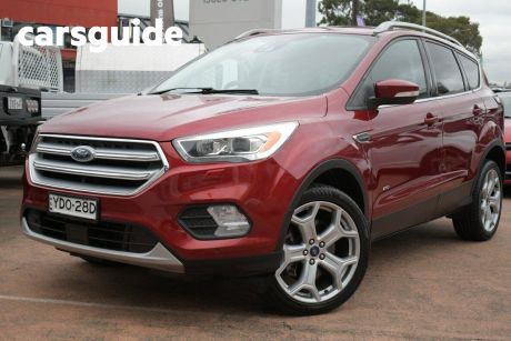 Red 2017 Ford Escape Wagon Titanium (awd)