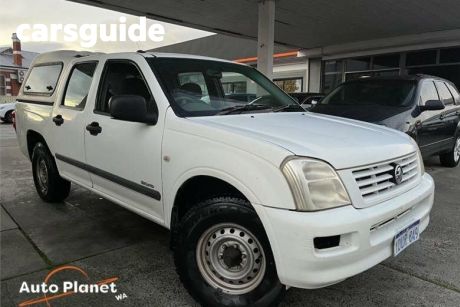 White 2005 Holden Rodeo Crew Cab Pickup LX