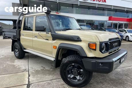 Gold 2024 Toyota Landcruiser 70 Series Double Cab Chassis LC79 GXL