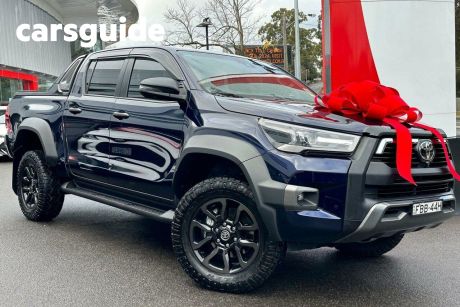 Blue 2023 Toyota Hilux Double Cab Pick Up Rogue (4X4) 6 Speaker