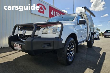 White 2015 Holden Colorado Cab Chassis DX (4X4)