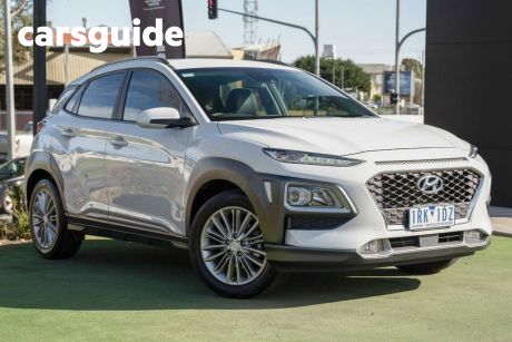 White 2019 Hyundai Kona Wagon Elite (fwd)