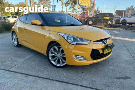 Yellow 2012 Hyundai Veloster Coupe