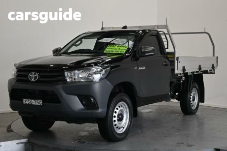 Black 2021 Toyota Hilux Cab Chassis Workmate (4X2)