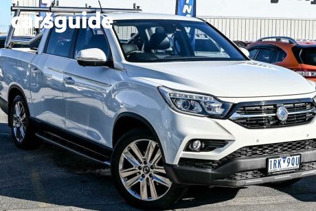 White 2019 Ssangyong Musso XLV Dual Cab Utility Ultimate Plus (AW20)