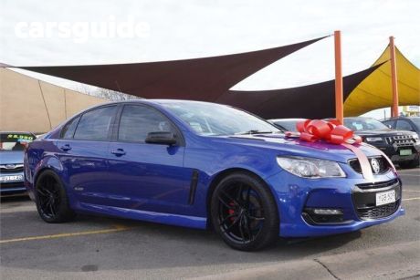 Blue 2016 Holden Commodore Sedan SV6 Black Pack