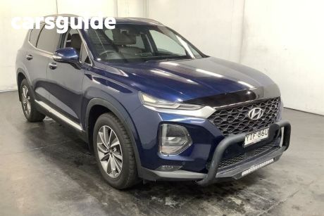 Blue 2018 Hyundai Santa FE Wagon Elite Crdi (4X4)