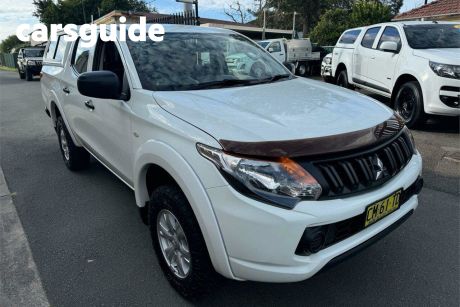 White 2017 Mitsubishi Triton Dual Cab Utility GLX Plus (4X4)