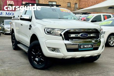 White 2017 Ford Ranger Ute Tray PX MkII XLT Utility Super Cab 4dr Spts Auto 6sp 4x4 3.2DT Ju