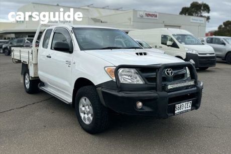 White 2007 Toyota Hilux X Cab Cab Chassis SR (4X4)