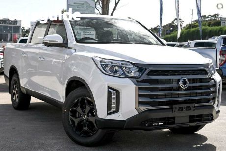 White 2024 Ssangyong Musso XLV Crew Cab Pickup Ultimate LUX