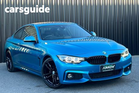 Blue 2017 BMW 420I Coupe Sport Line