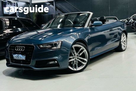 Blue 2015 Audi A5 Cabriolet 2.0 Tfsi Quattro