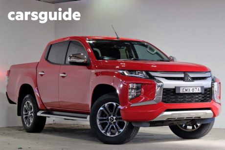 Red 2021 Mitsubishi Triton Double Cab Pick Up GLX-R (4X4)