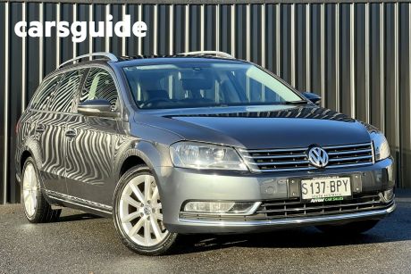 Grey 2013 Volkswagen Passat Wagon 130 TDI Highline