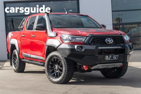 Red 2021 Toyota Hilux Double Cab Pick Up Rugged X (4X4)