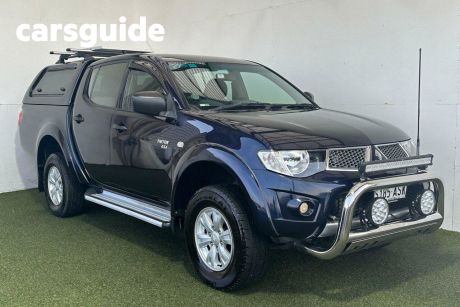 Blue 2012 Mitsubishi Triton Double Cab Utility GL-R (4X4)