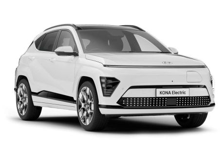 White 2024 Hyundai Kona SUV electric Premium