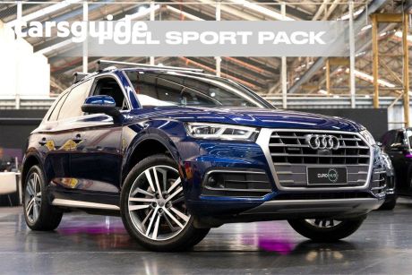 Blue 2017 Audi Q5 Wagon 2.0 Tfsi Quattro Sport