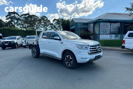 White 2022 GWM UTE Ute Tray Cannon-L Cab Chassis CC