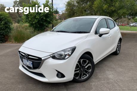 White 2015 Mazda 2 Hatchback Genki