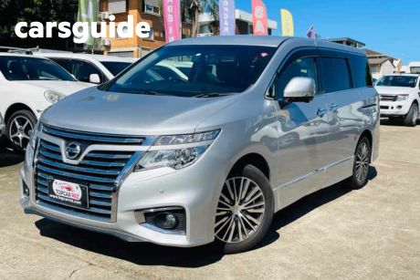 Silver 2018 Nissan Elgrand Wagon