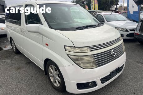 White 2008 Nissan Elgrand Commercial